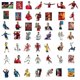 thumbnail image 5 of 50 pcs Stickers Waterproof Laptop Skateboard Luggage DIY Decals (B), 5 of 5