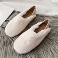 thumbnail image 4 of Zapatos de felpa para mujer, comodidad de otoño e invierno, además de zapatos de algodón cálidos de terciopelo, zapatos planos para el hogar, arrastre perezoso Wmkox8yii hj789, 4 of 9