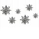 thumbnail image 1 of Decoración colgante de copo de nieve 3D con cuerda 12 cm / 17 cm / 22 cm (2 piezas para cada tamaño) CACAGOO Decoración de copo de nieve, 1 of 7