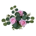 thumbnail image 1 of simhoa Candle Garland Artificial Floral Wreaths for Dining Table Tabletop Cafe Pink, 1 of 8