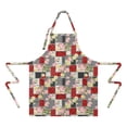 thumbnail image 2 of Pioneer Flower Floral Print Pattern Apron for Women and Men, Cotton Linen Waterproof with Pockets, Adjustable, 33x27 Inch for Kitchen, Gardening, BBQ, Salon, 2 of 6