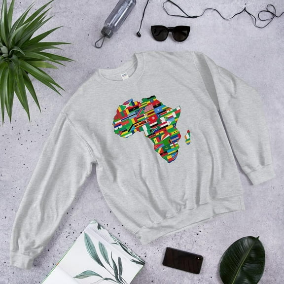 African Flags Unisex Crewneck Sweatshirt