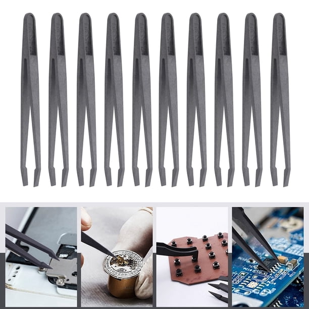 Pinzas antiestábicas, PPS+Fibra de Carbono Precisión de Pinzas Buen Rendimiento Con Diseño Ergonímico para El Procesamiento E Instaláconamente los Componentes
