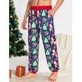 thumbnail image 2 of Mens Christmas Pajamas Pants Soft Pjs Bottom Holiday Pajama Pants With Pockets Sleep Lounge Pants Large, 2 of 12
