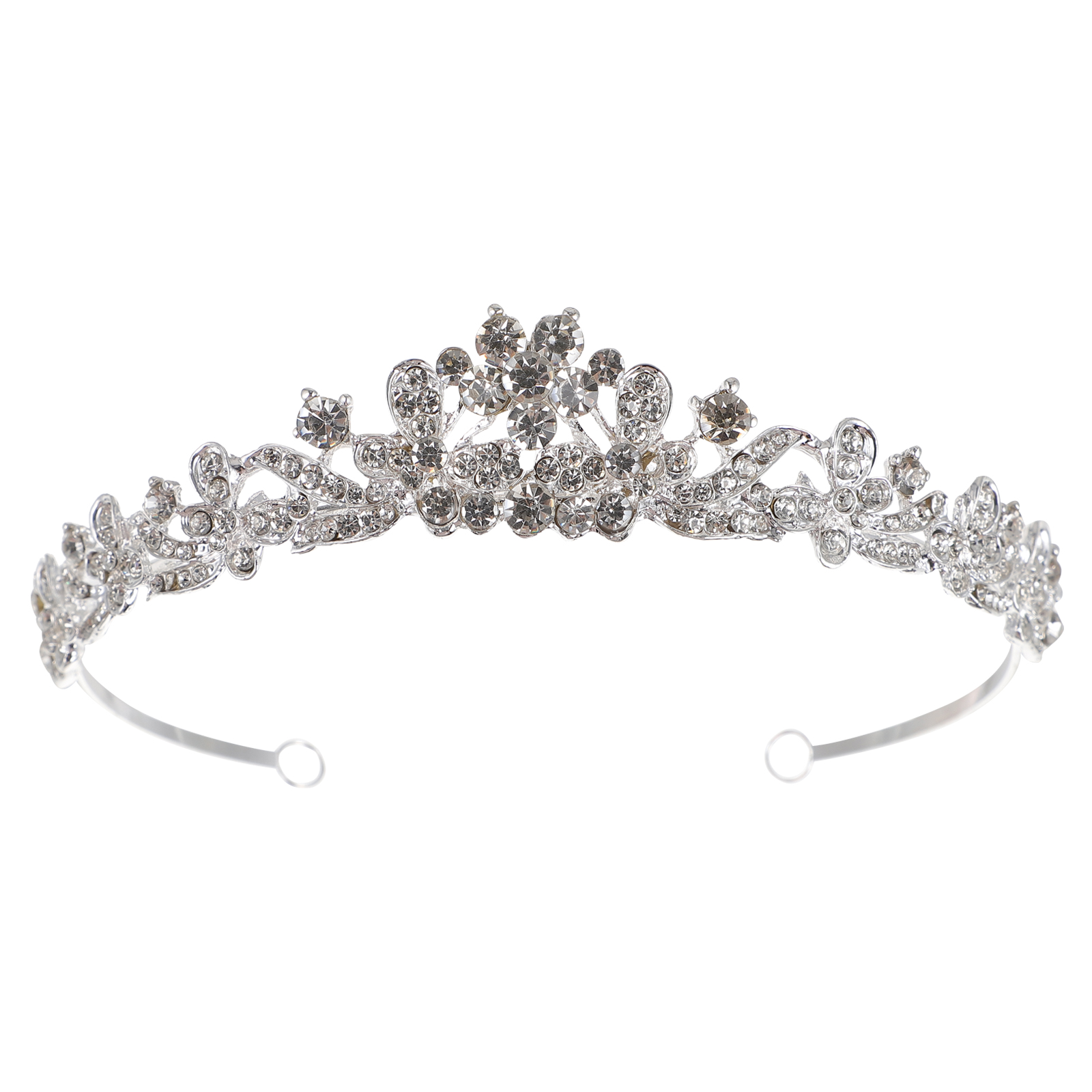 Elegant Wedding Prom Rhinestone Crystal Flower Headband Tiara Headpiece