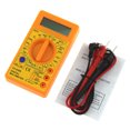 thumbnail image 4 of Multimètre Numérique avec Buzzer Sortie Tension Ampli Ohm Testeur Sonde Dc Ac Lcd Surcharge Protection (Jaune), 4 of 5