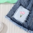 thumbnail image 6 of NAISIBABY Girls Outfit Sets 2-Piece, Short Sleeve T-Shirt and Denim Skirt Soft Cute Fashion Prints Summer Casual Clothes Green 2T, 6 of 6