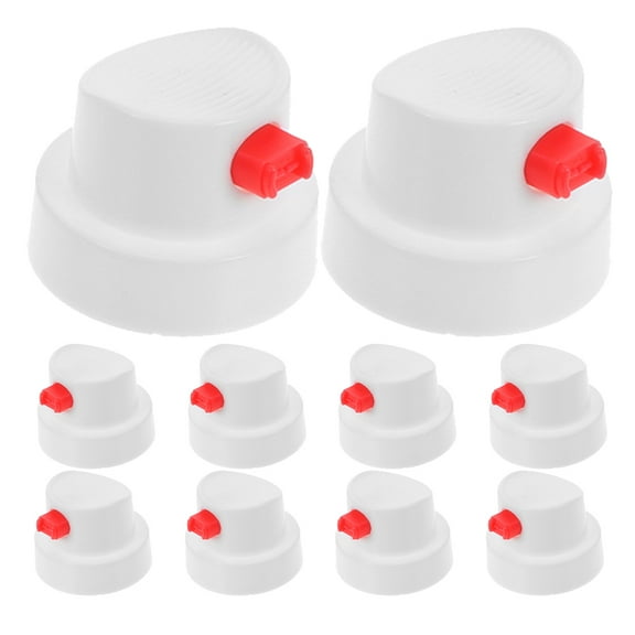 Hytrove Spray Paint Nozzle Spray Paint Nozzles White Pe 10Pack for Aerosol Cans