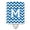 Blue & White, variant on Caroline's Treasures CJ1043-MCNL Letter M Chevron Crimson and Grey Ceramic Night Light, 6x4x3", multicolor