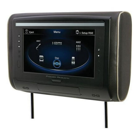 Power Acoustik - 9" Universal Replacement Headrest LCD Monitor - Black