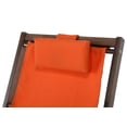thumbnail image 4 of W Unlimited Romantic Brown Canvas Sling Chairs With Side Table 2117DB-OR-CH2ET, 4 of 4