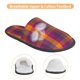 thumbnail image 3 of Fotbe Orange and Purple Plaid Pantuflas Peludas para Mujer con Estampado, Zapatillas de Peluche, Zapatos de Invierno para Casa, Uso Interior y Exterior-Medium, 3 of 8