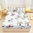 thumbnail image 4 of Dibujos animados lindo Snoopy Charlie Brown animación periférica niños impresos sábanas creativas dormitorio sábanas ropa de cama al por mayor, 4 of 5