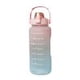 thumbnail image 2 of Botella de agua deportiva de 2000ml con marcador de tiempo para deportes al aire libre Fitness viaje portátil vasos para bebidas sin BPA FLhrweasw Nuevo, 2 of 8