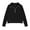 Black, variant on HUANBAI Girls Sweatshirts For Teen Girls Half Zip Long Sleeve Cropped Hoodies Preppy Cute Clothes For Girls With Thumb Hole Crewneck Loose Sweatshirt 120