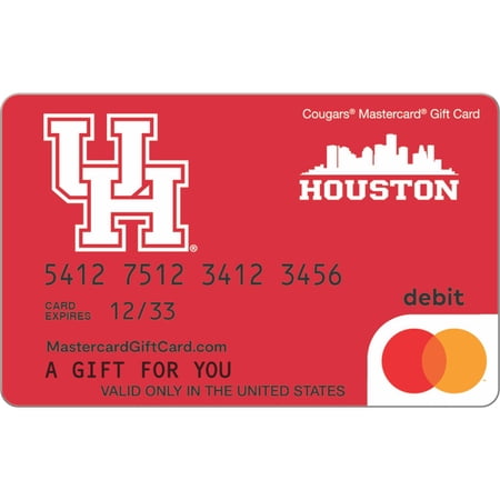 Mastercard® $20-$500 eGift Card University of Houston (Plus $6.84 Purchase Fee) [Email Delivery]