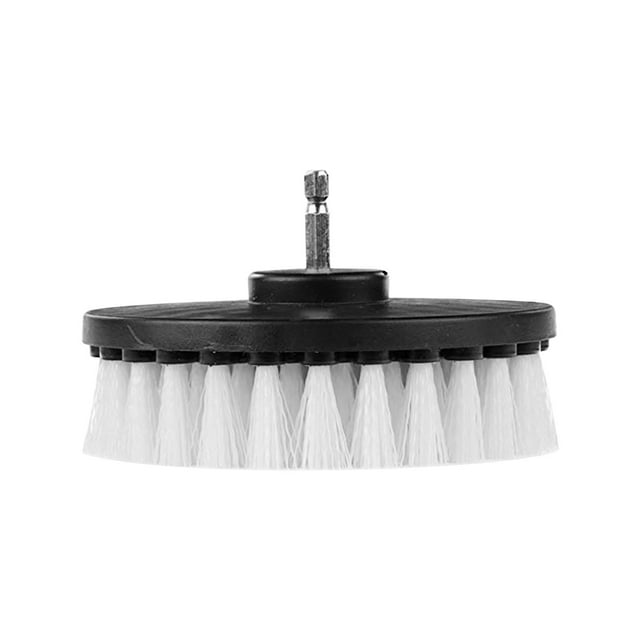 Fiudx Juego de Cepillos de Limpieza para Taladro, Cerdas de Nailon de 10 Cm, Eje de Cambio Rápido, Ideal para Bañeras, Juntas, Suelos, Azulejos E Inodoros, Herramienta de Limpieza Multiusos para Uso