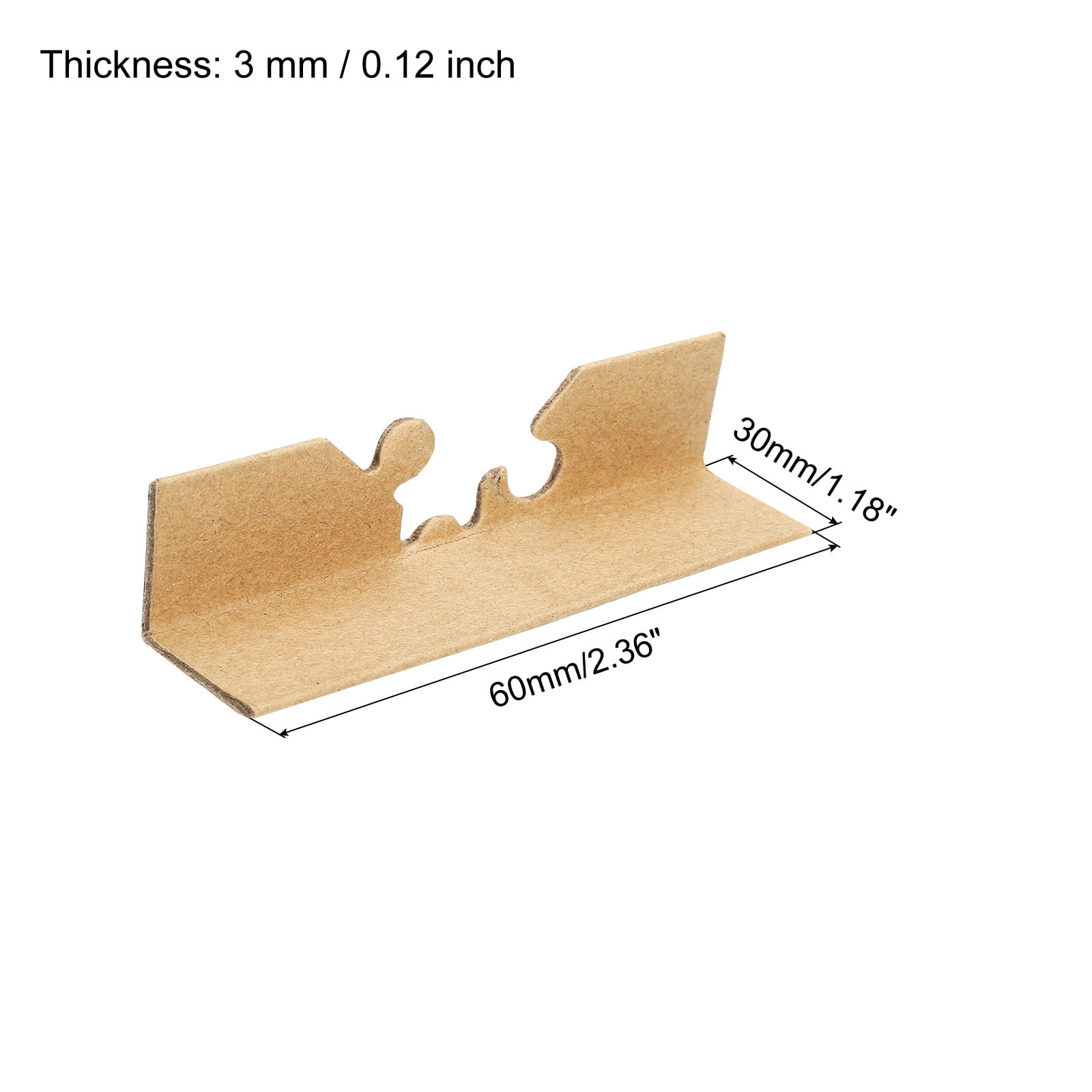 Adjustable Cardboard Corner Protector Package Frame Protectors 60x30mm Thick 3mm 100 Pack