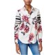 thumbnail image 1 of Camisa con botones estampada GUESS Viven para mujer blanca mediana, 1 of 2