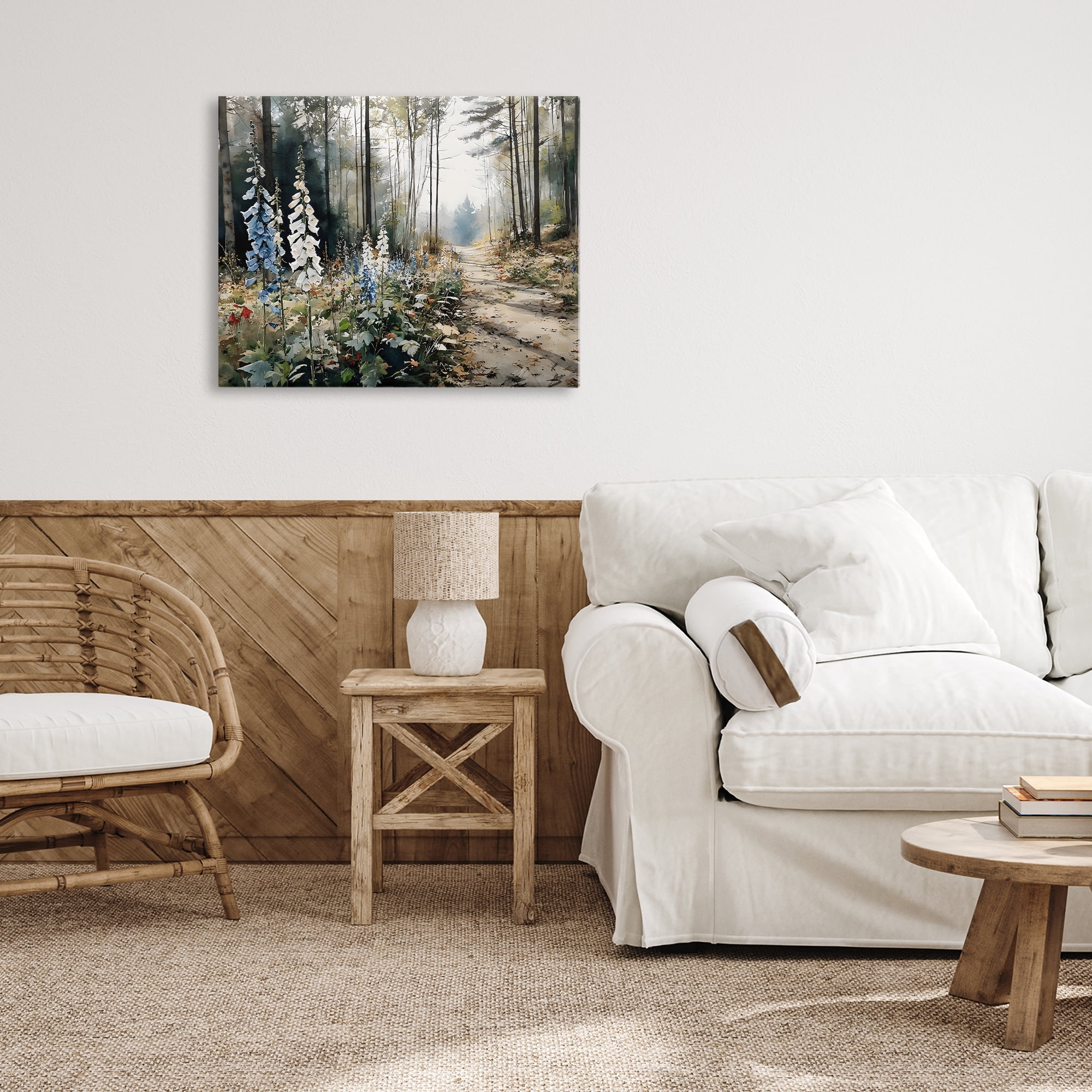 Stupell Industries Foxglove Path Sunlit Woods Canvas Wall Art, design by Franklyn Gregory