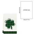 thumbnail image 3 of Lwlmwt 66x45cm Kitchen Towel,Patrick's Day Dish Towels,Green Lucky Clovers Towel,Green Buffalo Plaid Decoration Hand Towels,for Bathroom Kitchen Baking, 3 of 5