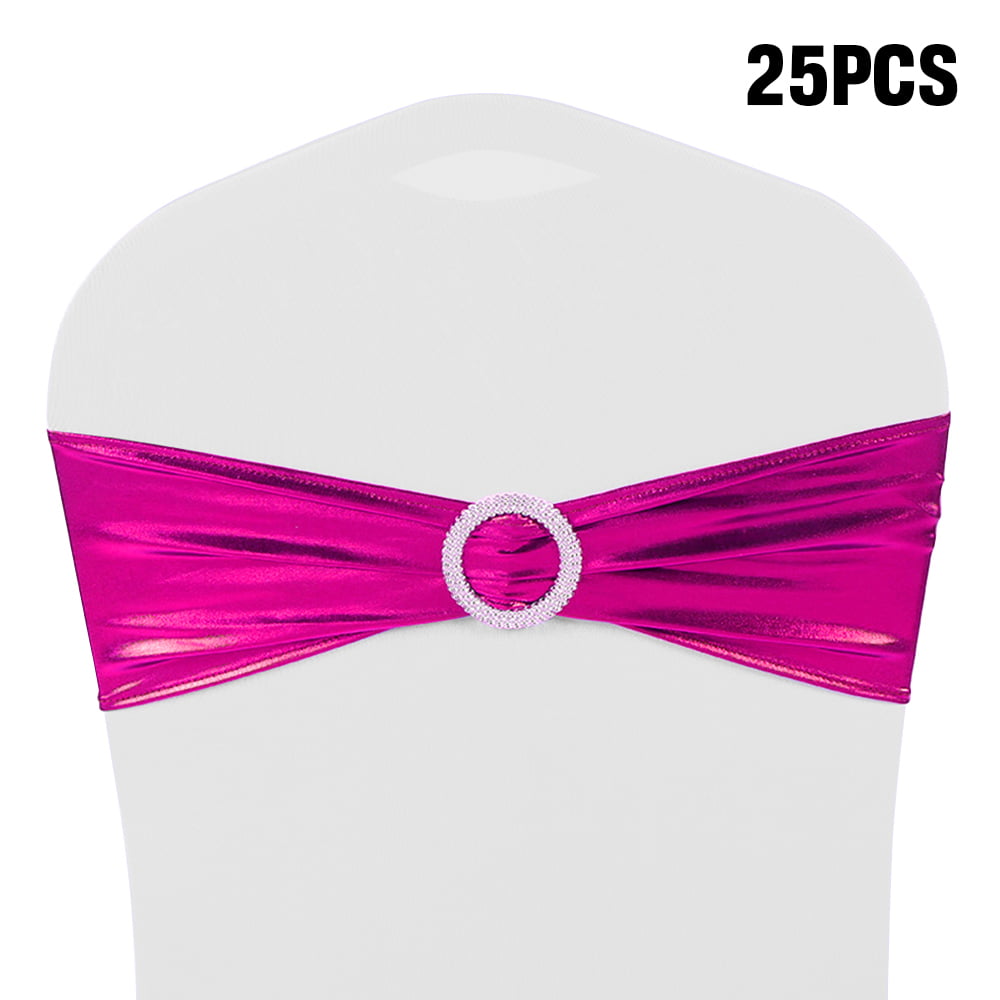 10/25/50/100pcs Organza Chair Cover Bow-knot Ribbon Sash Wedding Party Decor UK 