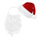 thumbnail image 2 of Juego gorro, anteojos y barba Papá Noel navideño para accesorios fotográficos navideños para juegos rol Halloween,, 2 of 4