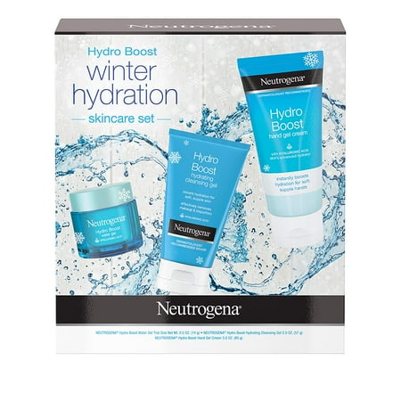 Neutrogena Hydro Boost Winter Gift Set With Hyaluronic Acid Gel Cream Moisturizer, 1.0 Count