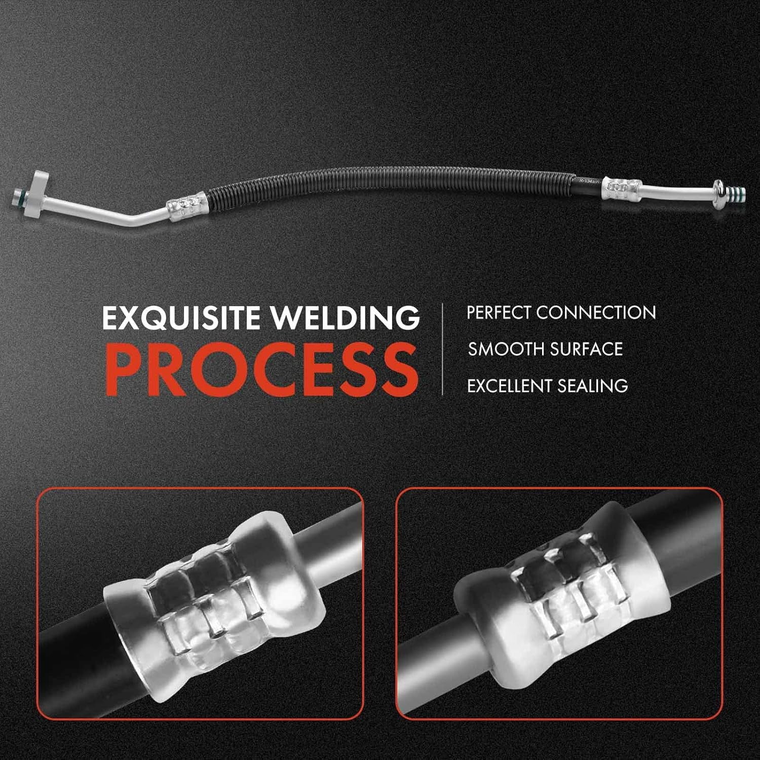 A-Premium A/C Liquid Line Hose Assembly Compatible with Ford Crown Victoria 2006-2011 4.6L, Mercury Grand Marquis 2006-2011 4.6L, Condenser to Evap, Without Orifice Tube