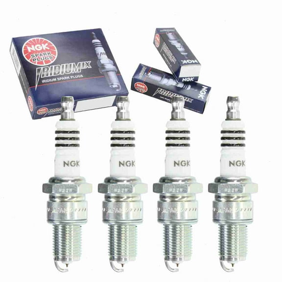 4 pc NGK Iridium IX Spark Plugs compatible with Toyota Pickup 1.9L 2.0L 2.2L 2.4L L4 1970-1995