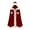 Wine, variant on Oalirro Christmas Halloween Cape for Everyone Solid Color Hooded Cloak Santa Xmas Velvet Hooded Cape Robe for Party