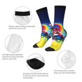 thumbnail image 4 of Saiise Mario Funny Socks Men Women Adults Novelty Graphic Crew Tube Socks Crazy Design Casual Dress Socks for Sports,Running,Travel, 4 of 7
