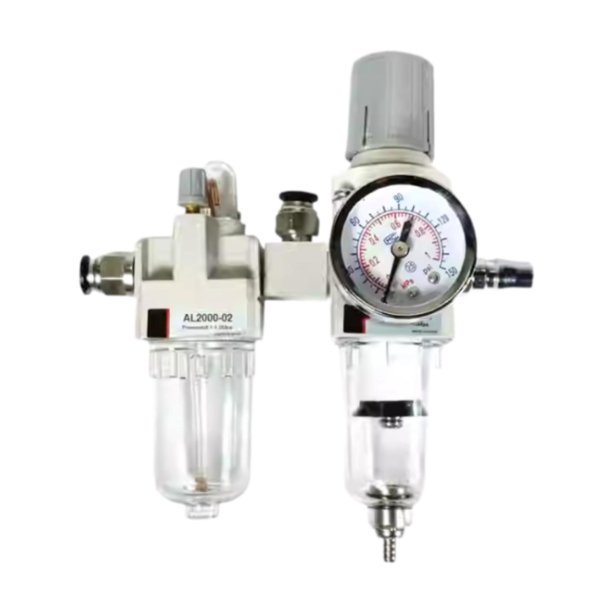 Separador de agua y aceite, equipo de reparación de automóviles con manómetro, piezas de filtro, conector para desmontaje de neumáticos A