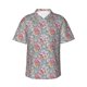 thumbnail image 1 of Balery Watercolor Butterflies Camisas hawaianas de manga corta para hombre, camisas playeras de corte holgado, camisas de vacaciones con botones,Medium, 1 of 7