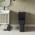 thumbnail image 6 of Calice Two-Piece Elongated Rear Outlet Toilet Dual-Flush 0.8/1.28 gpf in Matte Black, 6 of 14