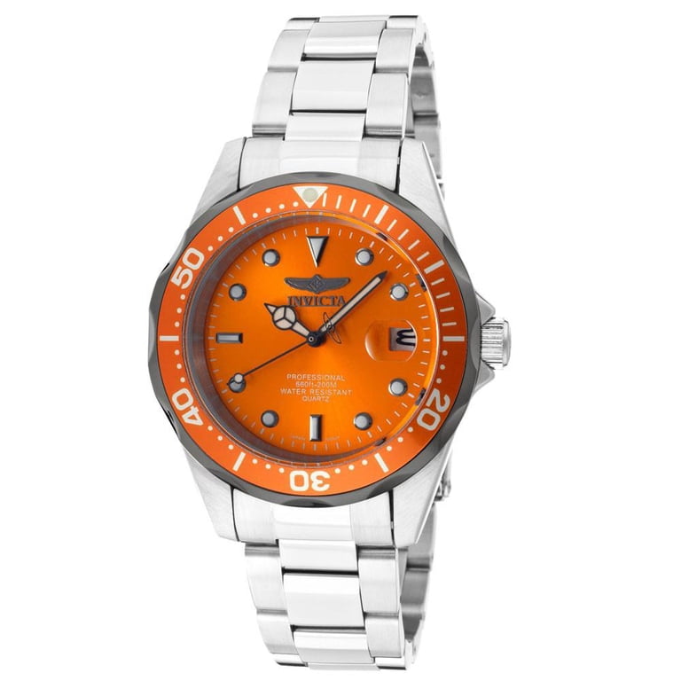 Invicta Men's 12814 Pro Diver Orange Dial Interchangeable Steel