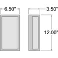 thumbnail image 3 of Access Lighting - Geo - 15W 1 LED Dual Voltage Outdoor Wall Mount In, 3 of 9