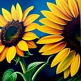 thumbnail image 2 of Sunshine in Bloom - Blooming Sunflower Canvas Wall Art, 2 of 2
