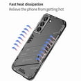 thumbnail image 6 of Decase for Samsung Galaxy S22 Ultra Case with Stand, Hybrid Dual Layer Heavy Duty Military Grade Armor Defender [Sleek Touch] Protective Phone Cover For Galaxy S22 Ultra, Black, 6 of 7