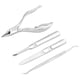 thumbnail image 4 of 4pcs Stainless Steel Nail Clipper Set Professional Pedicure Knife Manicure Tool Set, 4 of 4