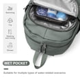thumbnail image 4 of Mochila deportiva impermeable Coofay con compartimento para zapatos de 35 L para mujer, 4 of 8