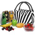 thumbnail image 3 of Disketp Zebra Bolsa Térmica Estampada, Bolsa Térmica Aislante para Almuerzo, Playa y Campamento, 3 of 6