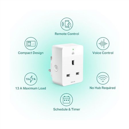 Google Nest Mini + Smart Plug 2nd Generation Smart Speaker - Snow