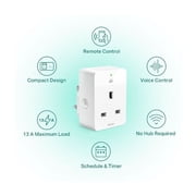 Google Nest Mini + Smart Plug 2nd Generation Smart Speaker - Snow