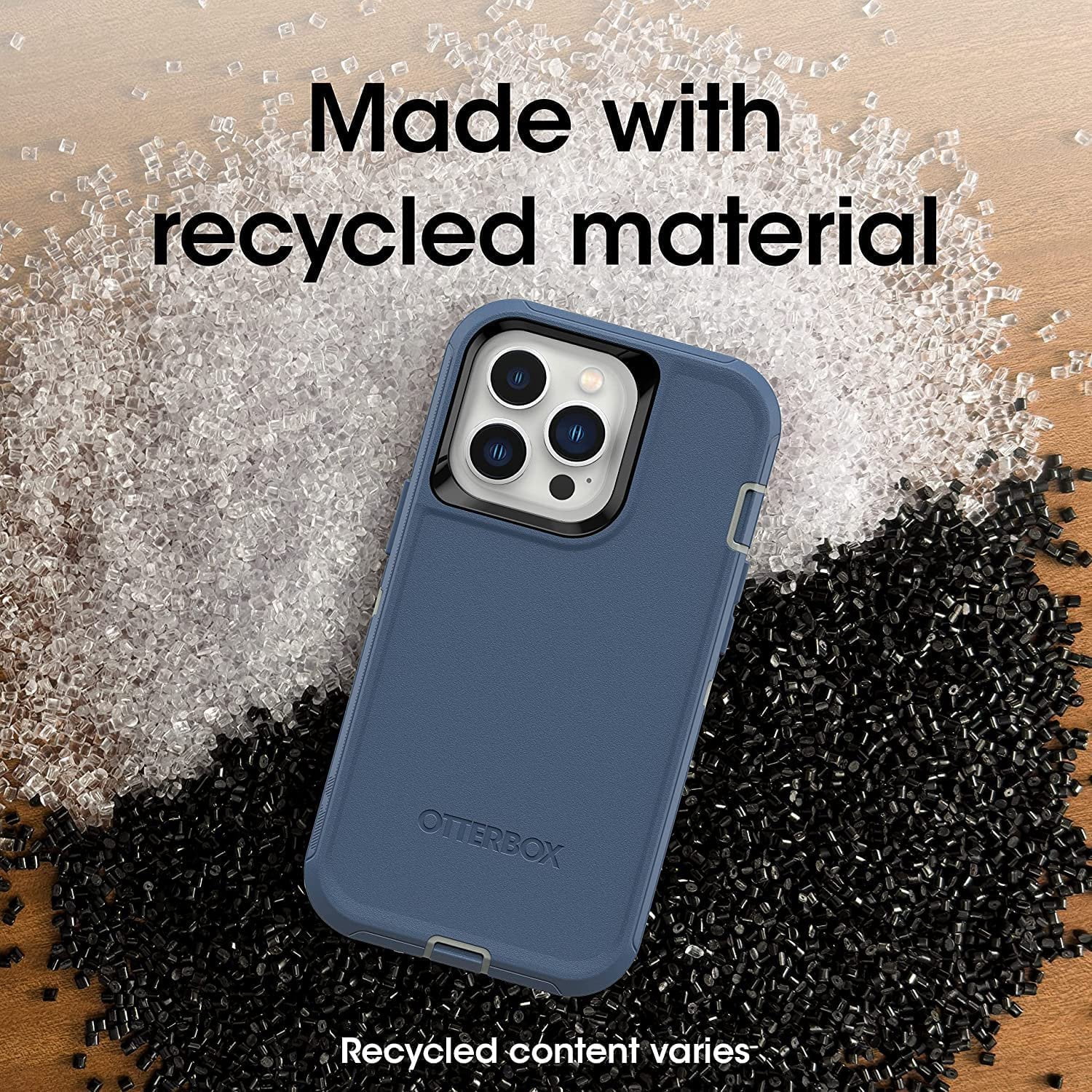 OtterBox Defender Series Screenless Edition Case for iPhone 13 Pro Only - Holster Clip Included - Non-Retail Packaging - Fort Blue