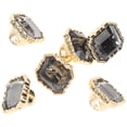 thumbnail image 2 of 6Pcs Crafting Buttons Glass Metal Button Delicate Buttons Sewing Buttons Shiny Buttons, 2 of 9