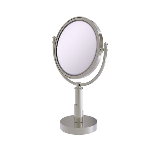 Allied Brass SH-4/3X Soho Collection 8 Inch Vanity Top 3X Magnification Make-Up Mirror, Satin Nickel