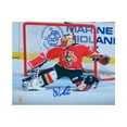 thumbnail image 1 of John Vanbiesbrouck Signé Florida Panthers Kick Save Photo 8x10, 1 of 2