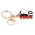 thumbnail image 1 of Porte-Clés Sportif Mini Voiture Simulation Gravée 3D Classique en Alliage (Rouge), 1 of 5