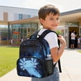 thumbnail image 3 of Pzuqiu Galaxy Axolotl Print 13.5 Inch Kids Backpack Water-resistant Breathable Lightweight Daypack for Preschool Kindergarten Boys Girls with Adjustable Straps Side Pockets, 3 of 7